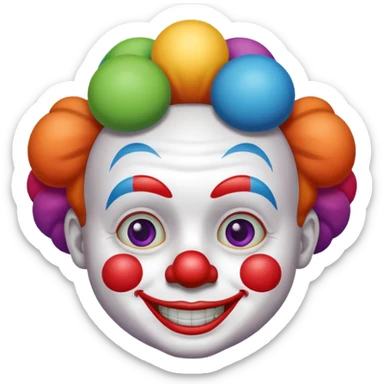 Hombre pequeño vestido de payaso  sticker