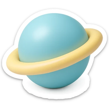 planet vinyl figure style sticker