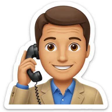HOMBRE HABLANDO POR TELEFONO sticker