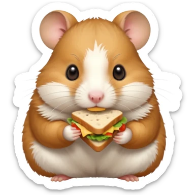 hamster go picnic sticker