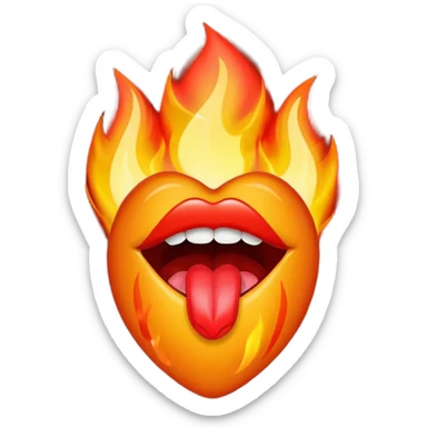 🔥+💋 sticker