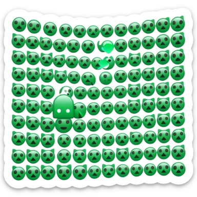 y3k emojis, that are technology based. im making an aesthetic for exe, gpt, error, silver, hints of green. think, the matrix & beyonce rennesance sticker