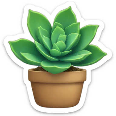 succulent plant sticker