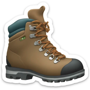 Neutral hiking boot sticker