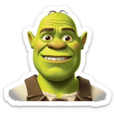 shrek meme sticker