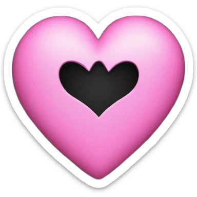 pink heart in a black spiderweb  sticker