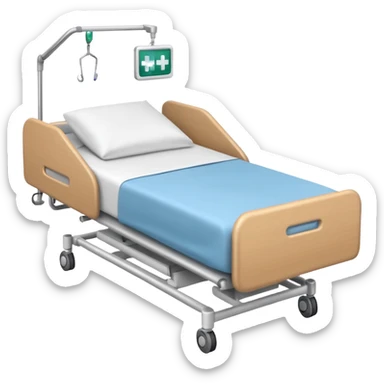 hospital bed sticker