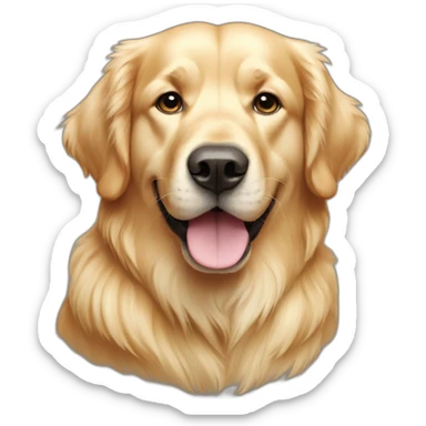 Dog Canine Golden Retriever Full-height sticker