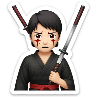 Faz o quê tomando uma facada de katana  sticker