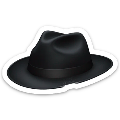 Just a black hat sticker