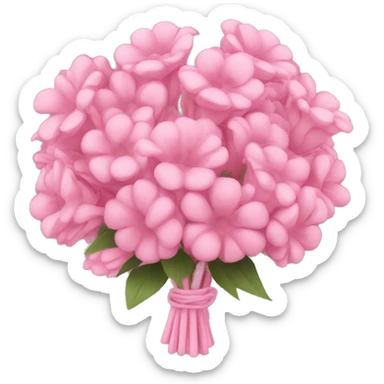 Pink bouquet sticker