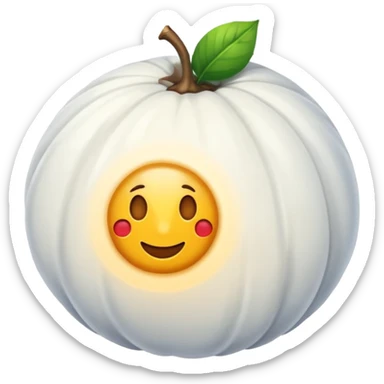 Una cebolla con una pegatina de que es nueva sticker