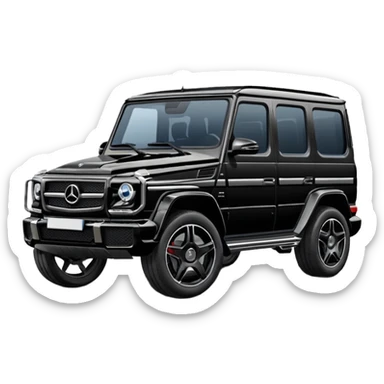 Black Mercedes G-Wagon sticker