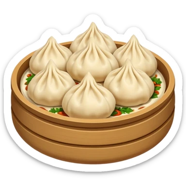 Khinkali, georgian dumplings sticker