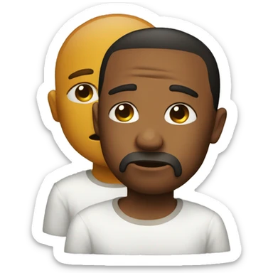 Sob emoji and Pray Emoji sticker