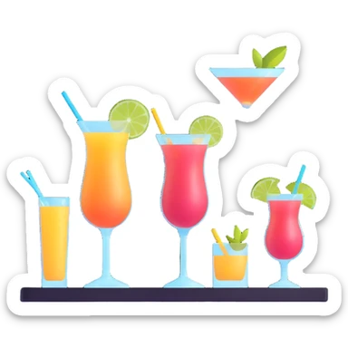 a cocktail bar sticker