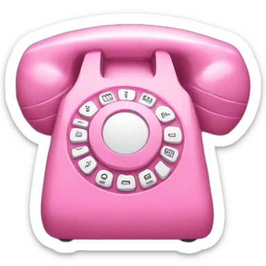 Pink phone sticker