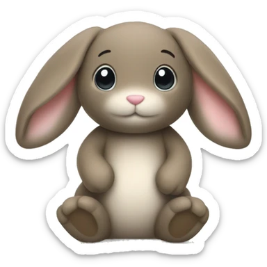 Jellycat rabbit sticker