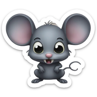 spooky mouse sticker