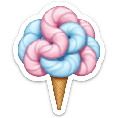 Cotton candy sticker