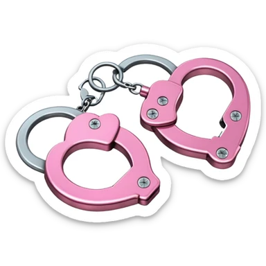 pink handcuffs  sticker