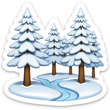 snow weather sticker