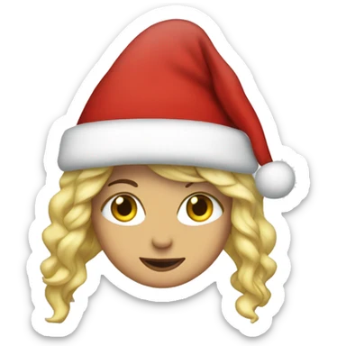 shakira as santa claus sticker