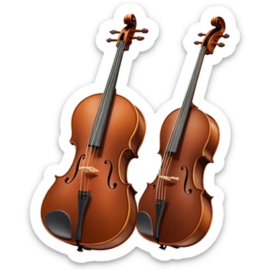 Cinematic Realistic Cello, deep brown polished wood, elegant f-holes curving gracefully, warm golden lighting creating depth, bow gently resting on the strings, glowing with the rich resonance of classical artistry. sticker