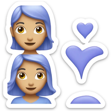 Record this ❤️‍🩹 emoji  Periwinkle color  sticker