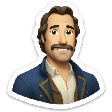 Jean du jardin sticker