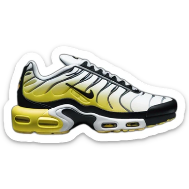 3D perspective nike tn black sticker
