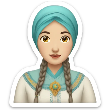 real Crimean tatar woman sticker