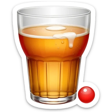 Generami l’emoji di un bicchiere da beer pong con una pallina da beer pong  sticker
