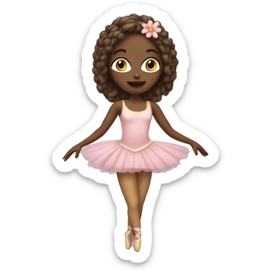 Hippie ballerina sticker