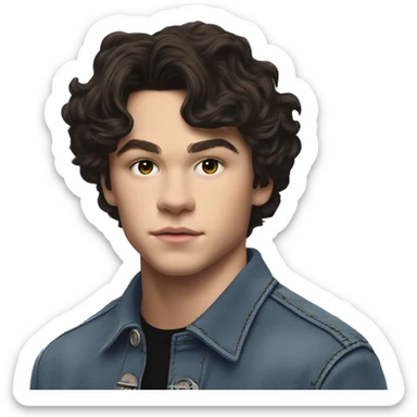 Conan Gray is an American singer-songwriter and former YouTuber. Born in Lemon Grove, California, and raised in Georgetown, Texas, he began uploading vlogs, covers, and original songs to YouTube. dark hair, long short rockstar sticker