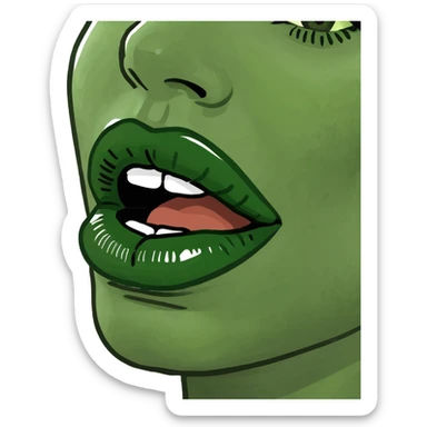 Kiss lips sticker