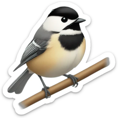 chickadee sticker