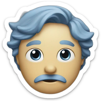 Once in a blue moom sticker