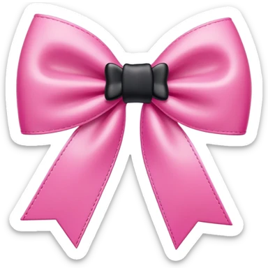 Barbie logo word with black bow sticker