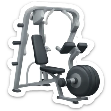 A gym machine  sticker