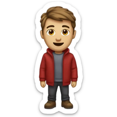 Red shomagh and yong guy sticker