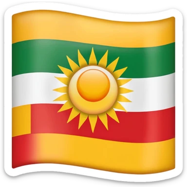 Make Kurdish flag sticker
