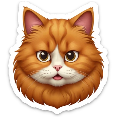  Создай ко Создай котика, который жутко удивлен тому, что происходит и ему это очень не нравится.тика, который жутко удивлен тому, что происходит и ему это очень не нравится. sticker