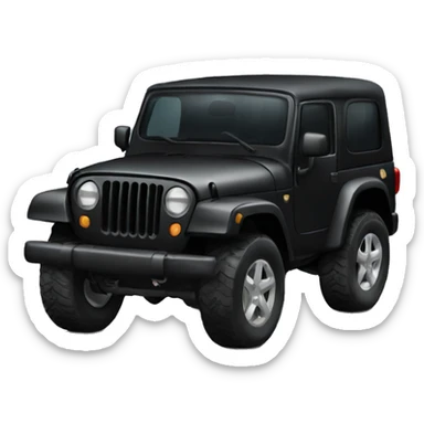 Black Jeep sticker