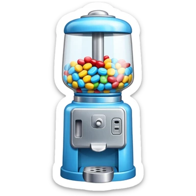 blue Candy machine sticker