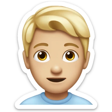 a persone with waardenburg syndrome  sticker