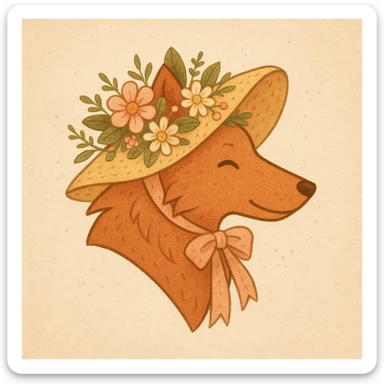 Give the Overwolf logo a cute cottagecore makeover sticker