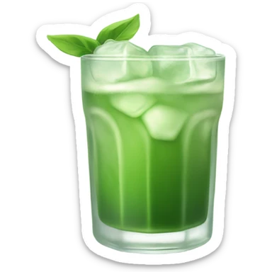 Iced matcha sticker