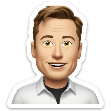 Elon musk funny emoji sticker