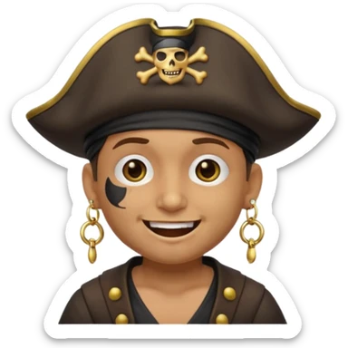 animated emoji for a player called prophet of doom IDK shrug emote needs to be pirate themed and dark sticker